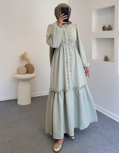 1513 sera elbise - yeşil