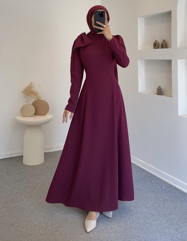 9178 Fiyonklu Belden Oturtmalı Elbise...