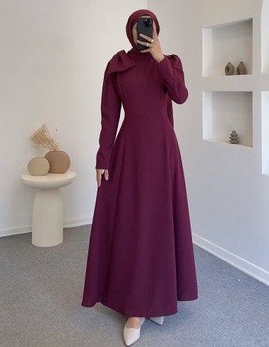 9178 Fiyonklu Belden Oturtmalı Elbise...