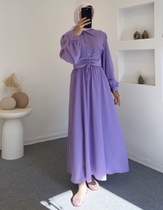 402 bel büzgülü takım -lila 2