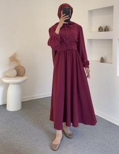 402 bel büzgülü takım -Bordo