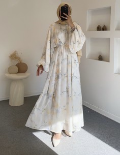 9987 nola elbise - sarı