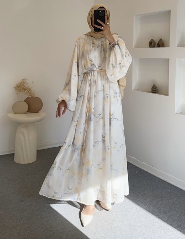 9987 nola elbise - sarı