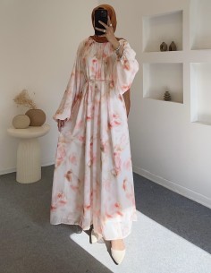 9987 nola elbise -pembe