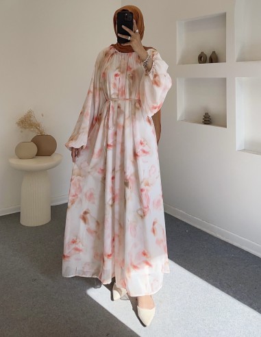 9987 nola elbise -pembe