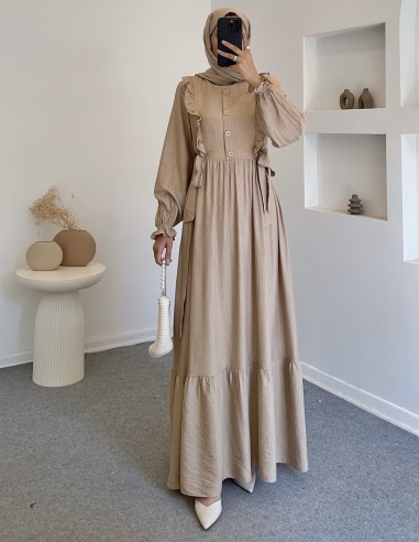 2559 efsun elbise - Bej