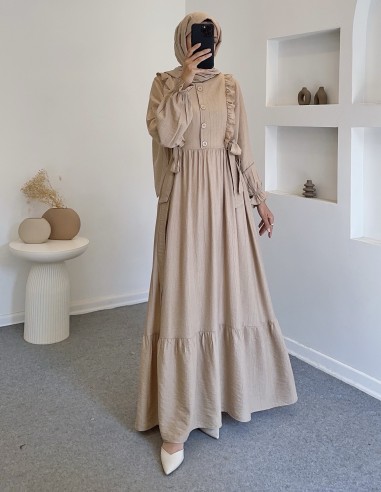 2559 efsun elbise - Bej