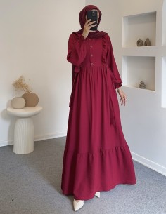 2559 efsun elbise - Bordo 2