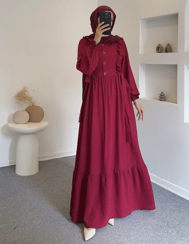 2559 efsun elbise - Bordo