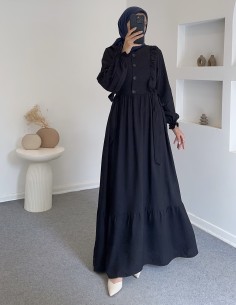 2559 efsun elbise - siyah 2