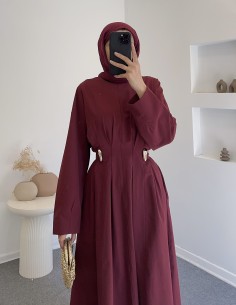 325 amor elbise - bordo 2