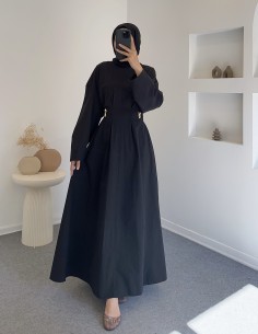 325 amor elbise -Siyah 2