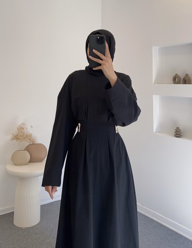 325 amor elbise -Siyah