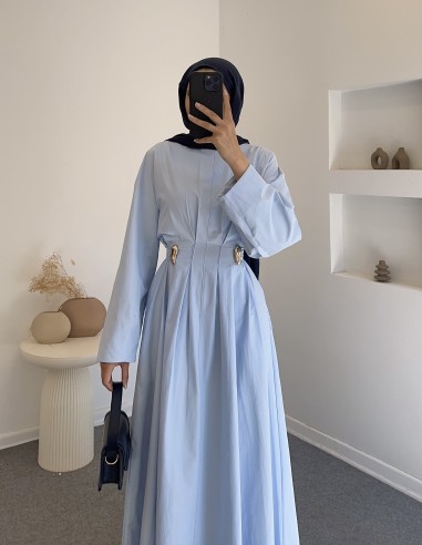 325 amor elbise - Mavi