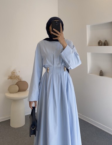 325 amor elbise - Mavi