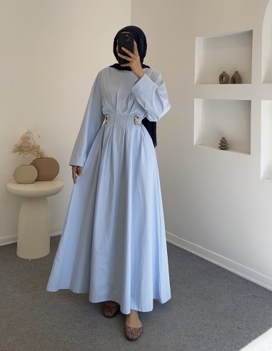 325 amor elbise - Mavi