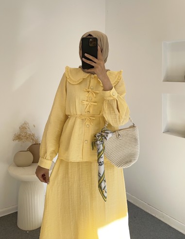 2772 prenses takım - sarı