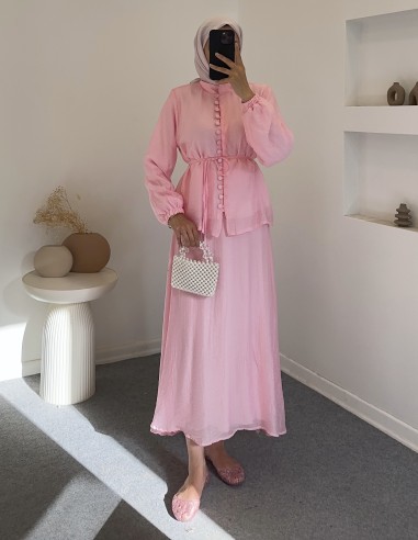 2764 leora takım - Pembe