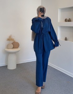 7181 keten pantolon takım -... 2