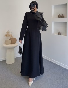 0809 tül kol siyah kalem... 2