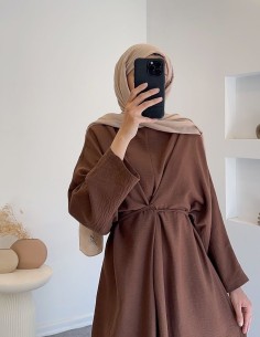 61596 yarasa kol elbise... 2