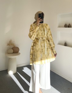 29311 desenli gömlek - sarı 2