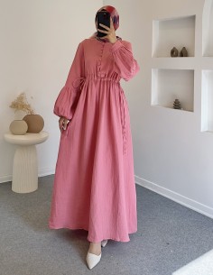 6894 melis elbise - pembe