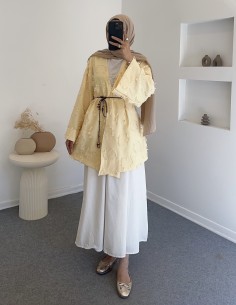 8865 kimono ikili takım - sarı