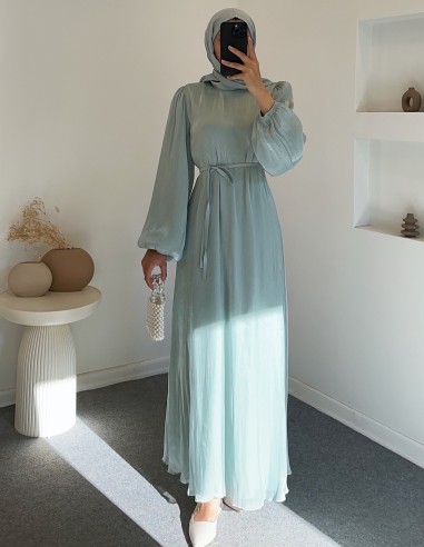 4619 abiye- Mint yeşil