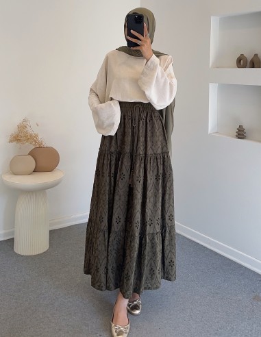 1029 brode etek - haki