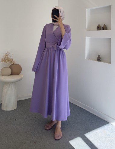 405 kurvaze bağlamalı ikili takım- lila