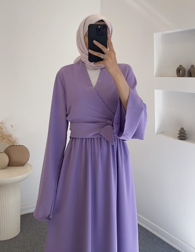 405 kurvaze bağlamalı ikili takım- lila