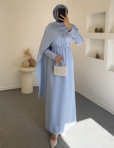 404 lulya elbise - Bebe mavi 2