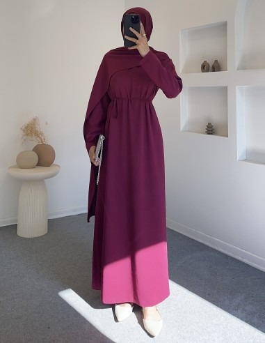 404 lulya elbise - bordo