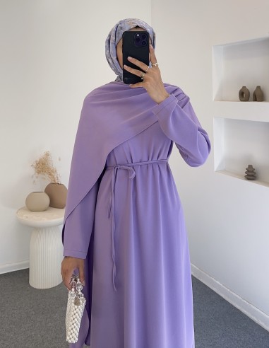 404 lulya elbise -Lila