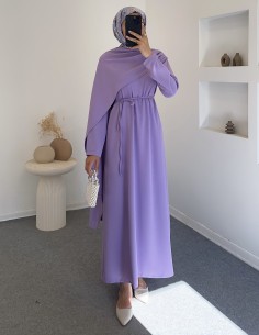 404 lulya elbise -Lila