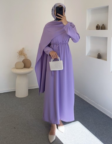 404 lulya elbise -Lila