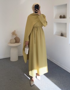 404 lulya elbise -Yağ yeşili 2