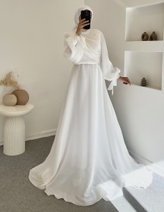 3023 rüya drapeli elbise -...