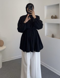 51414 nervürlü gömlek - 2