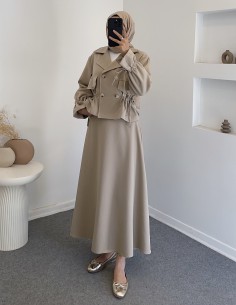 3127 trençkot etekli takım-...