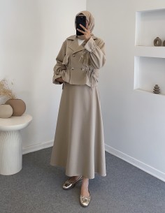 3127 trençkot etekli takım-... 2