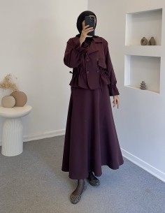 3127 trençkot etekli takım-... 2