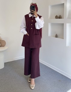 26003 pera takım- Bordo