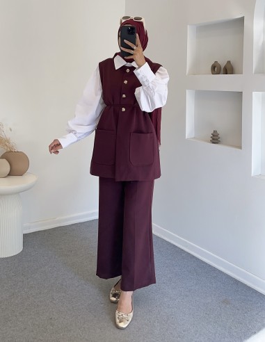 26003 pera takım- Bordo