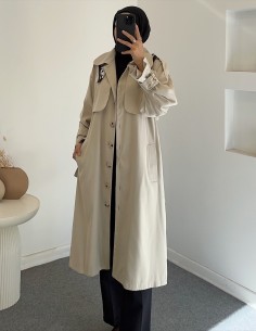 2960 soft trençkot - taş