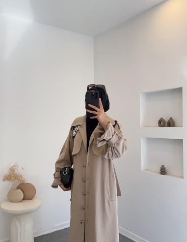 2960 soft trençkot - vizon