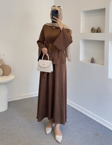 7051 duru takım - kahverengi