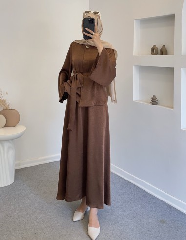 7051 duru takım - kahverengi