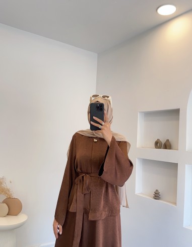 7051 duru takım - kahverengi